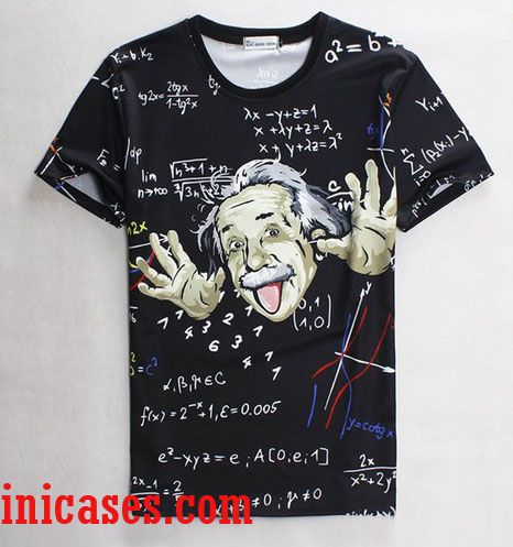 Albert Einstein full print shirt two side