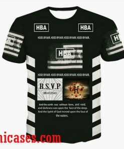 HBA hip-hop full print shirt two side