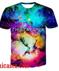 galaxy nebula i'm a dreamer full print shirt two side