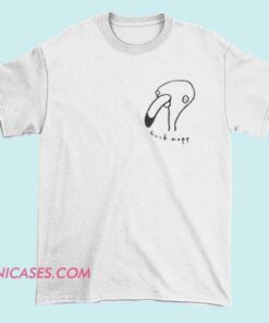 A T-shirt with a bold graphic of a flamingo and the phrase "Fuck Nope," expressing a humorous or rebellious attitude.