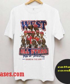 West cartoon parody all star T shirt