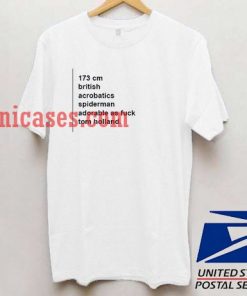 Tom holland spiderman bio T shirt