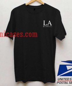Luke Hemmings LA mcmxci T shirt