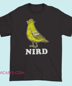 nird T shirt Black Nird T-shirt featuring a minimalist graphic design with bold typography and modern style.