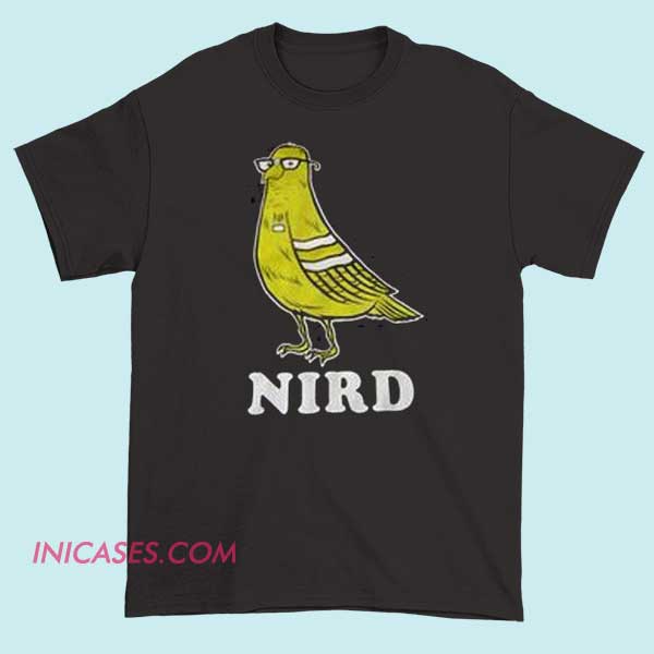 nird T shirt Black Nird T-shirt featuring a minimalist graphic design with bold typography and modern style.