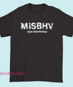 MISBHV T shirt Black T-shirt with the brand name