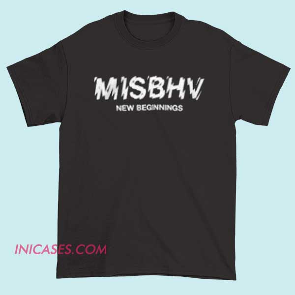 MISBHV T shirt Black T-shirt with the brand name "MISBHV" printed prominently on the front