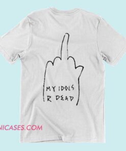 A T-shirt with the phrase 