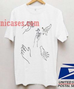 Hand Finger Cigarette T shirt