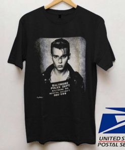 Johnny Depp Baltimore Police Department T shirt