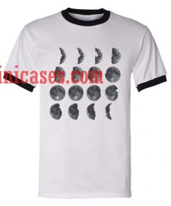 Moon Phase ringer t shirt
