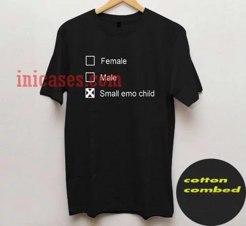 Female Male Small Emo Child t shirt