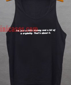 i'm just a little clumsy tank top unisex