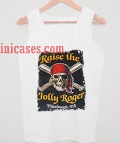 Pittsburgh Raise The Jolly Roger Pirates Black tank top unisex