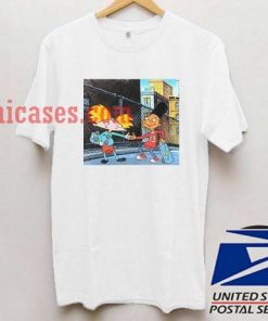 junk food hey arnold handshake T shirt