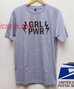 Grl pwr lightning bolt T shirt