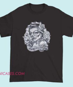 A T-shirt with the text 