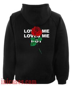Black Loves Me Loves Me Not Hoodie pullover