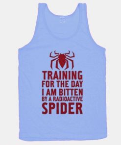 training for the day i am bitten tank top unisex