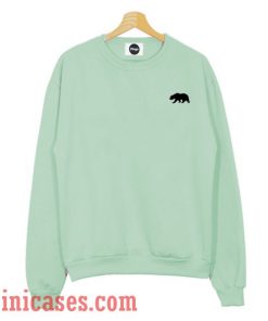 Green California Bear Sweatshirt Men And Women