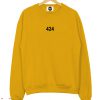 424 Yellow Sweatshirt Men And Women