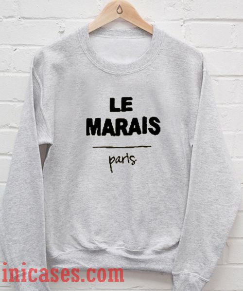 Le Marais Paris Sweatshirt Men And Women