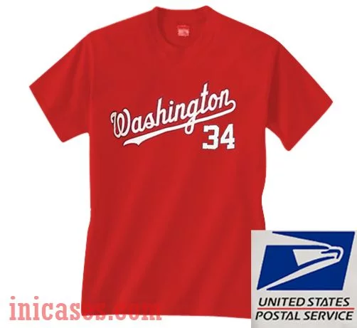Washington 34 Red T shirt
