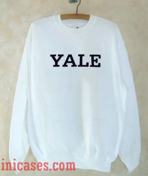 Yale White Sweatshirt Men And Women