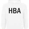 HBA White Hoodie pullover