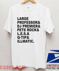 Large Professor Dj Premier Pete Rock T shirt
