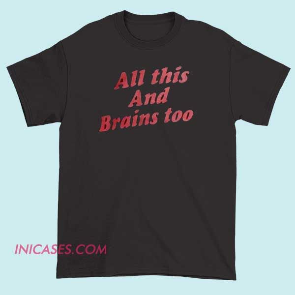 All This And Brains Too tank top unisex A unisex tank top showcasing an artistic graphic of interconnected brain illustrations with abstract, swirling patterns, blending science and creativity in a bold, modern design.