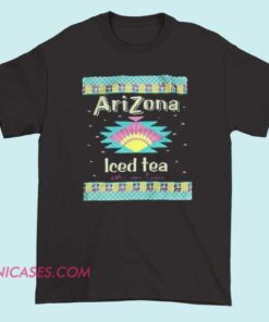 Vintage Arizona Iced Tea T shirt A vintage-style T-shirt featuring the Arizona Iced Tea logo or branding, with nostalgic design elements and retro colors.