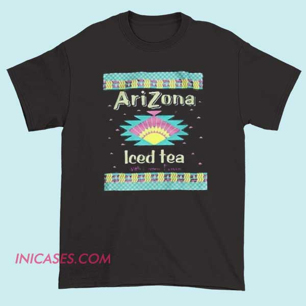 Vintage Arizona Iced Tea T shirt A vintage-style T-shirt featuring the Arizona Iced Tea logo or branding, with nostalgic design elements and retro colors.