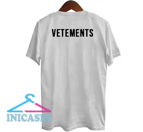 Vetements back T shirt