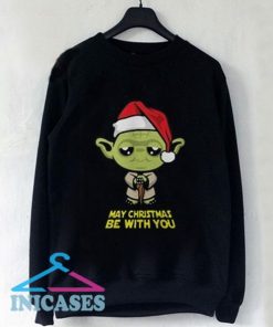 May Christmas Be With You Star Wars Yoda sweater sweatshirt Men And Women