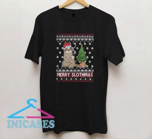 Pretty Merry Slothmas T shirt