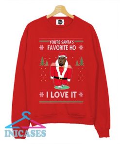 Santa's Favorite Ho I love it Ugly Christmas Sweatshirt Men And Women