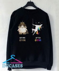 Unicorn Before And After Gym Sweatshirt Men And Women