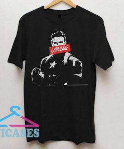 Avengers Captain America Language Marvel T shirt