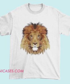 A T-shirt featuring a majestic lion's face with a crown, symbolizing the "King of the Jungle," with bold text that reads "King of the Jungle."