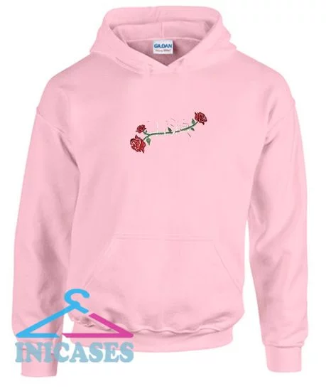 Power Of Rose Embroidered Hoodie pullover