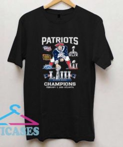 New England Patriots 6x Super Bowl Champions T shirt