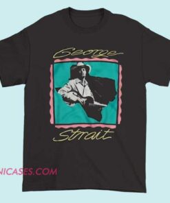 A T-shirt featuring George Strait, likely displaying his name, image, or related country music artwork, celebrating the iconic country singer.
