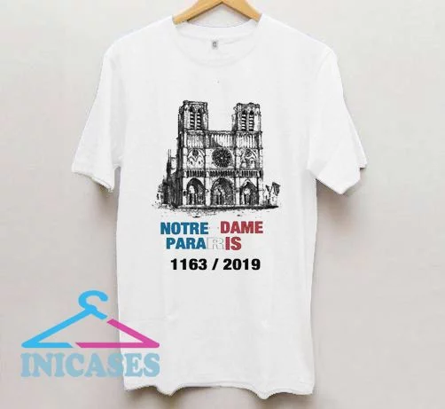 Paris France City Notre Dame T Shirt