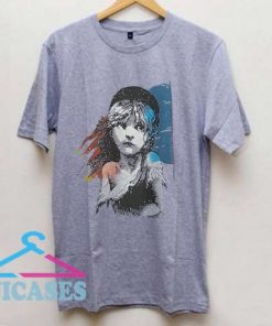 Vintage 80's Les Miserables France Historical Novel Movie T Shirt