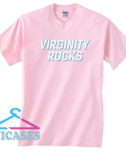 Virginity Rocks Tee Light Pink T Shirt