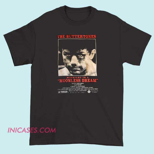 The Buttertones band T Shirt Black cotton T shirt featuring the official logo and graphic design of The Buttertones band, available in multiple sizes and colors