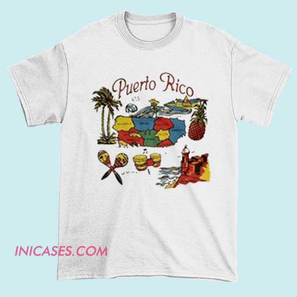 Vintage Puerto Rico T Shirt A vintage Puerto Rico t-shirt featuring retro-style graphics and text celebrating the island's culture, with vibrant colors and classic design elements that evoke a nostalgic feel.