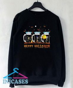 Skeleton happy Hallobeer Halloween Sweatshirt Men And Women