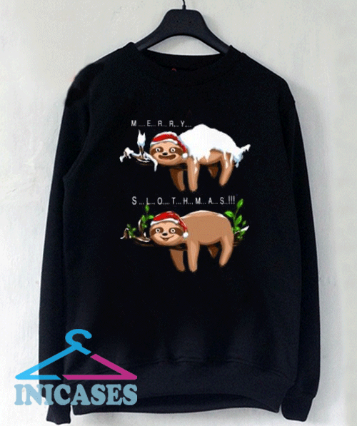 Merry Slothmas Sweatshirt Men And Women